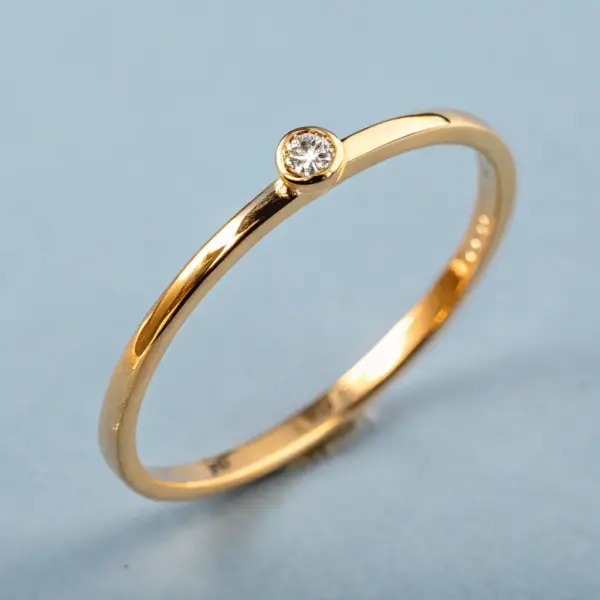 Diamond-Accent Gold Ring