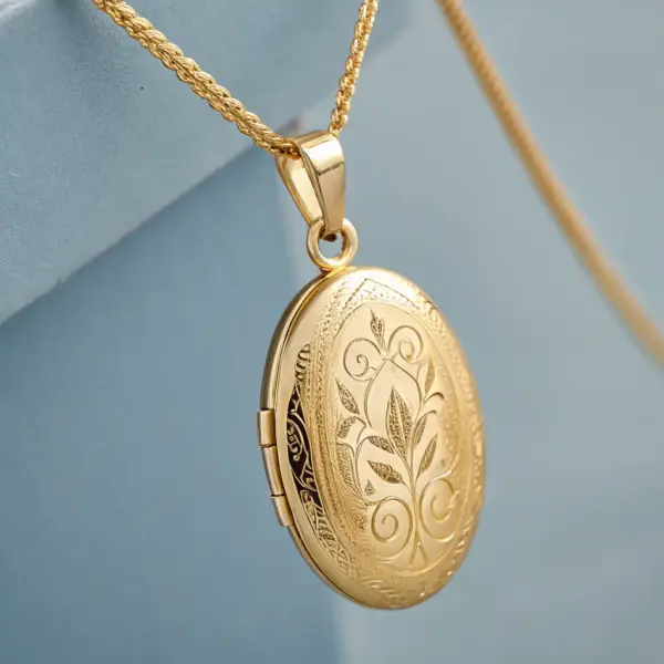 18K Gold Pendant Necklace