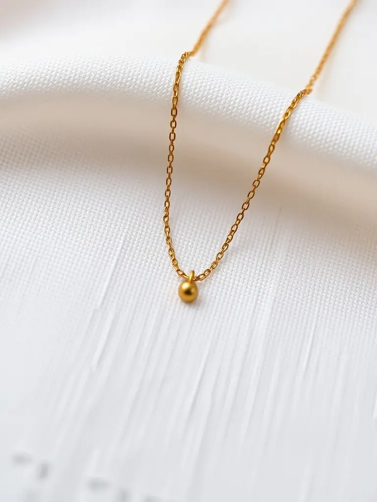 An infographic illustrating the diversification benefits of including gold jewelry, such as the 18K Gold Pendant Necklace, in an investment portfolio, highlighting its intrinsic value and potential appreciation.